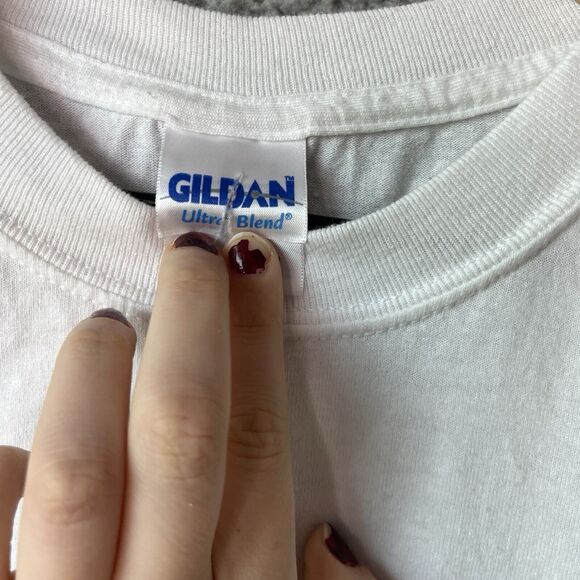 D.A.R.E T-Shirt Large Resists Drugs and Violence American Flag White Top Dare - Picture 3 of 10